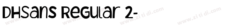 DHSans Regular 2字体转换